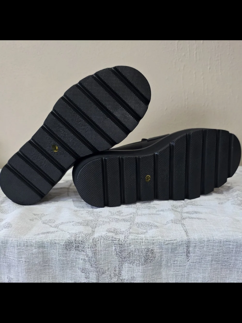 Platform Penny Loafers - Black - Picture 7 of 8